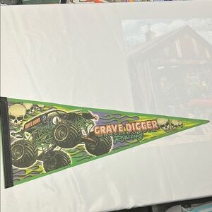 Grave Digger Monster Truck Racing Pennant
